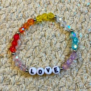 New Super Cute Iridescent Multicolor Love Bracelet